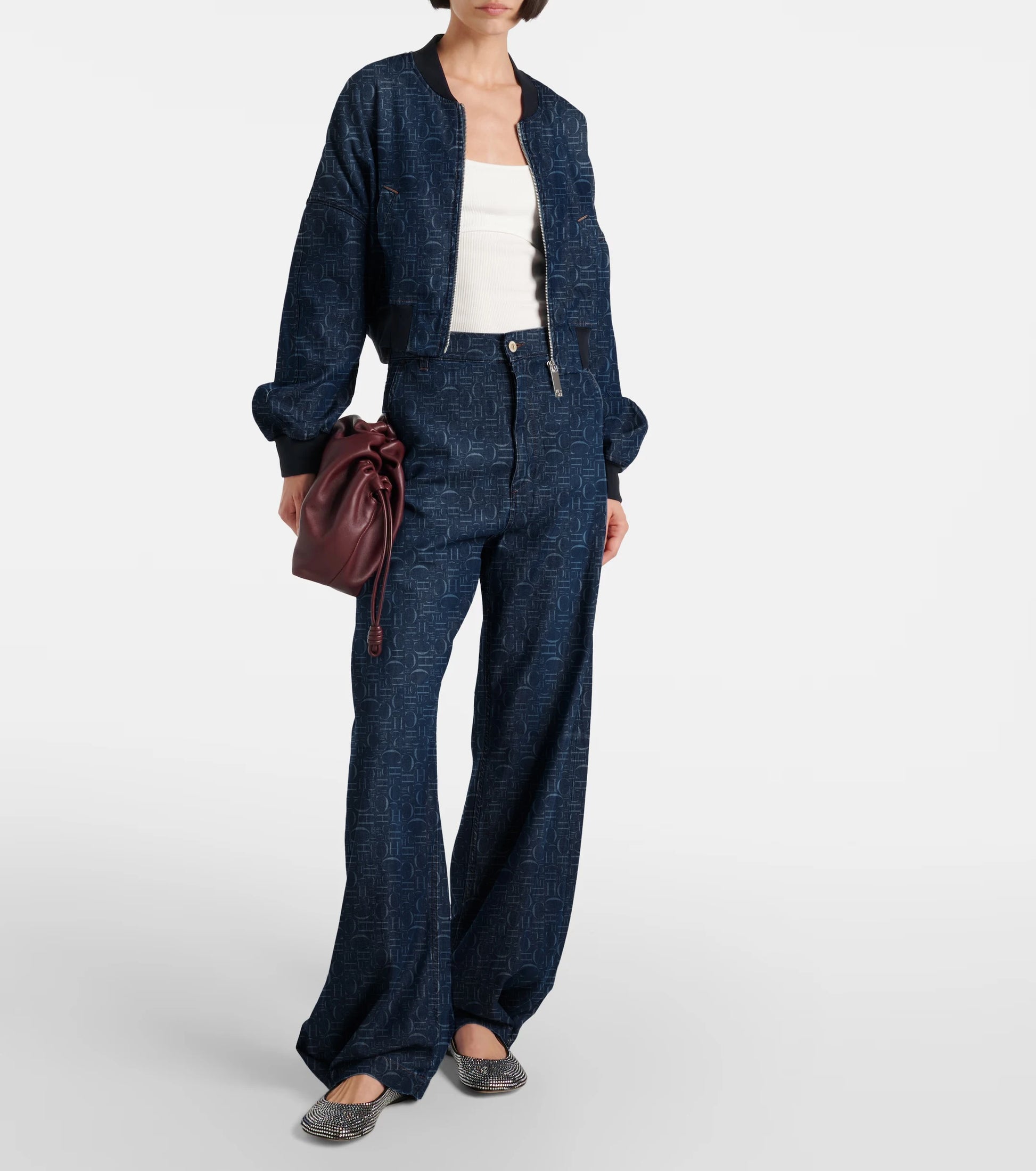 Women's blue denim casual jacket by Urban Fashion & Streetwear, featuring a simple, stylish coat design for everyday wear.