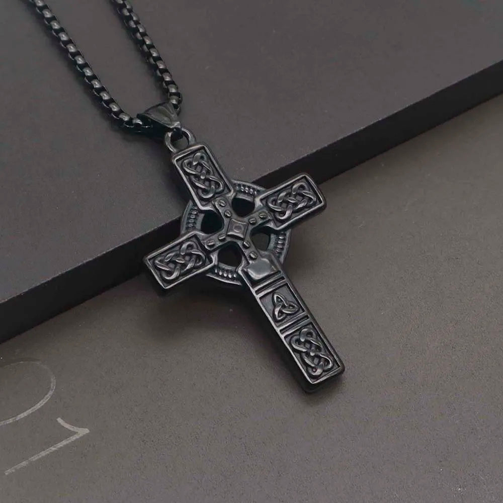 Silver Nordic Street stainless steel male necklace with a sleek urban streetwear design, featuring bold, modern style details.