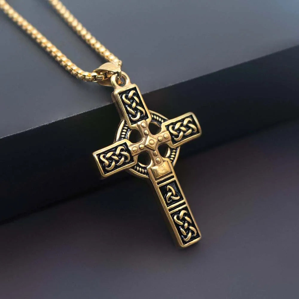 Silver Nordic Street stainless steel male necklace with urban streetwear style, featuring sleek, modern design and durable metal finish.