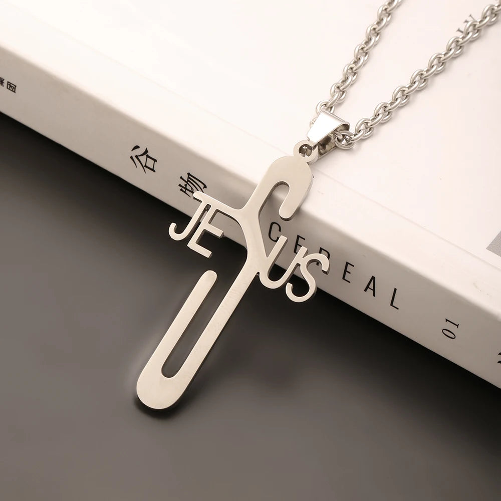 Silver Nordic Street Stainless Steel Male Necklace with urban streetwear design, featuring a sleek, modern style.