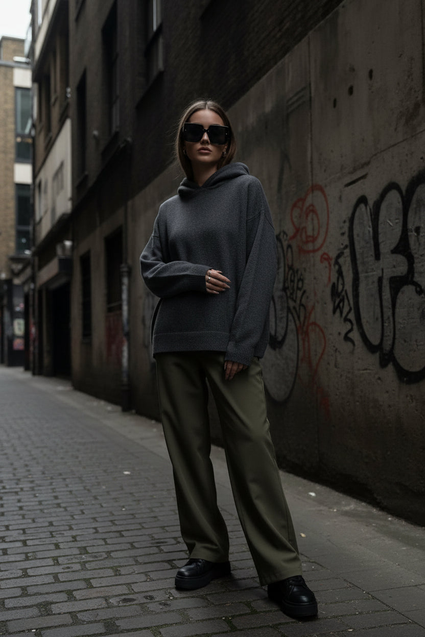 Urban Fashion & Streetwear | Craftklart oversized square sunglasses with black gradient lenses and polycarbonate frame