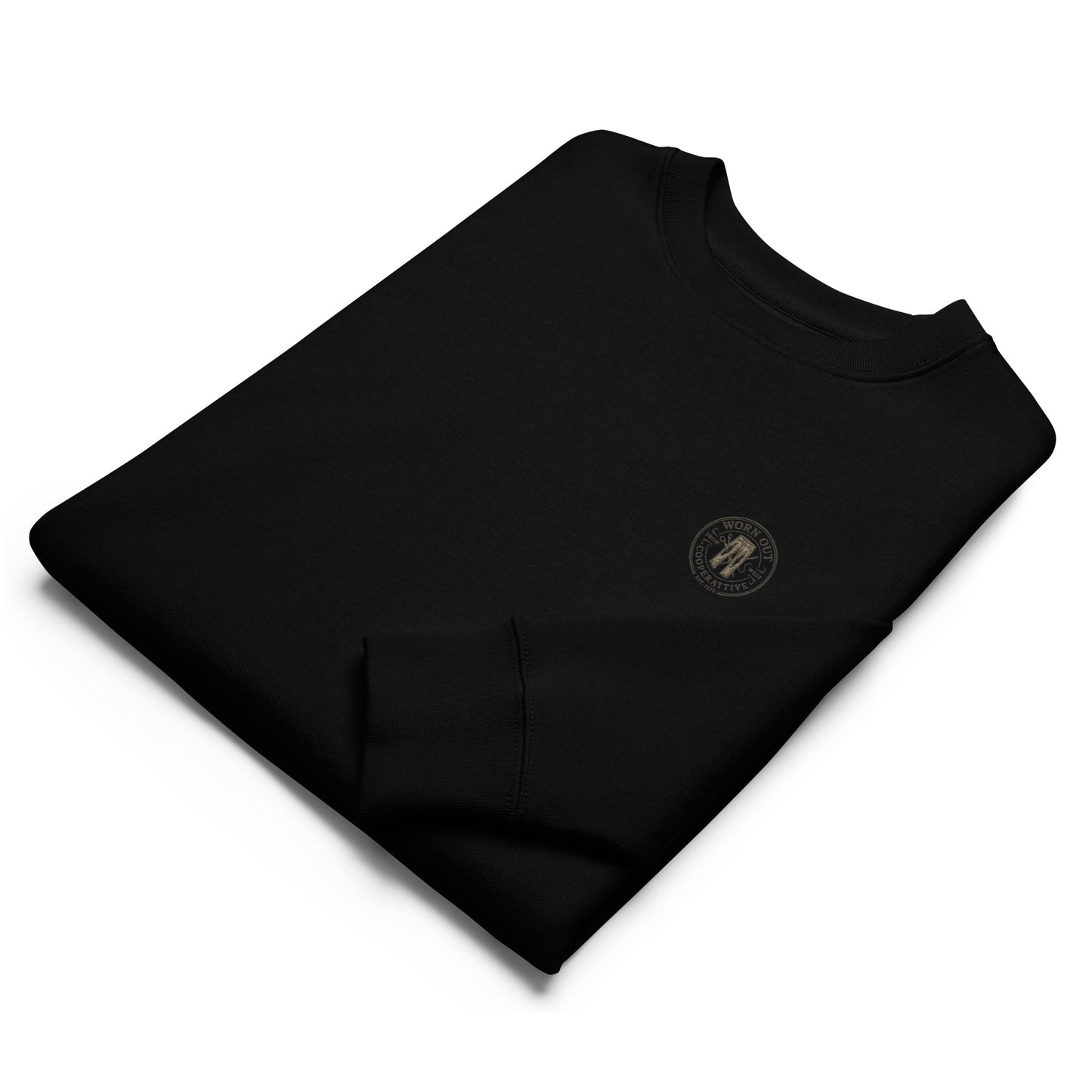 Unisex black Eco sweatshirt with printed design from Urban Workwear by Urban Fashion & Streetwear, casual streetwear style.