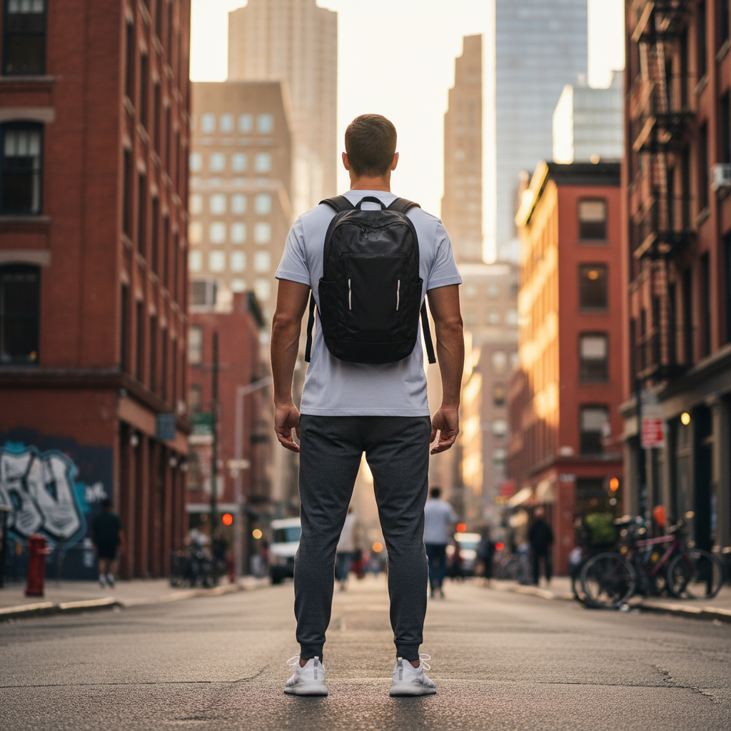 Urban Fashion & Streetwear | Craftklart men's white raglan training t-shirt with reflective detail worn in city street