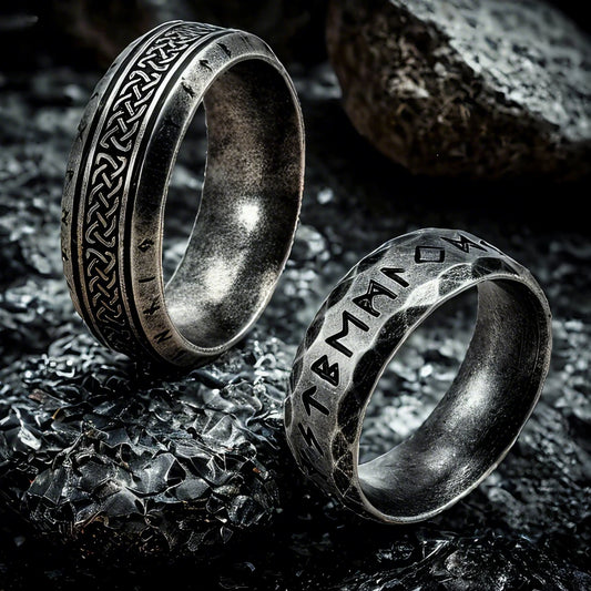Stainless Steel Street Viking Ring | Minimalist Streetwear | Craftklart