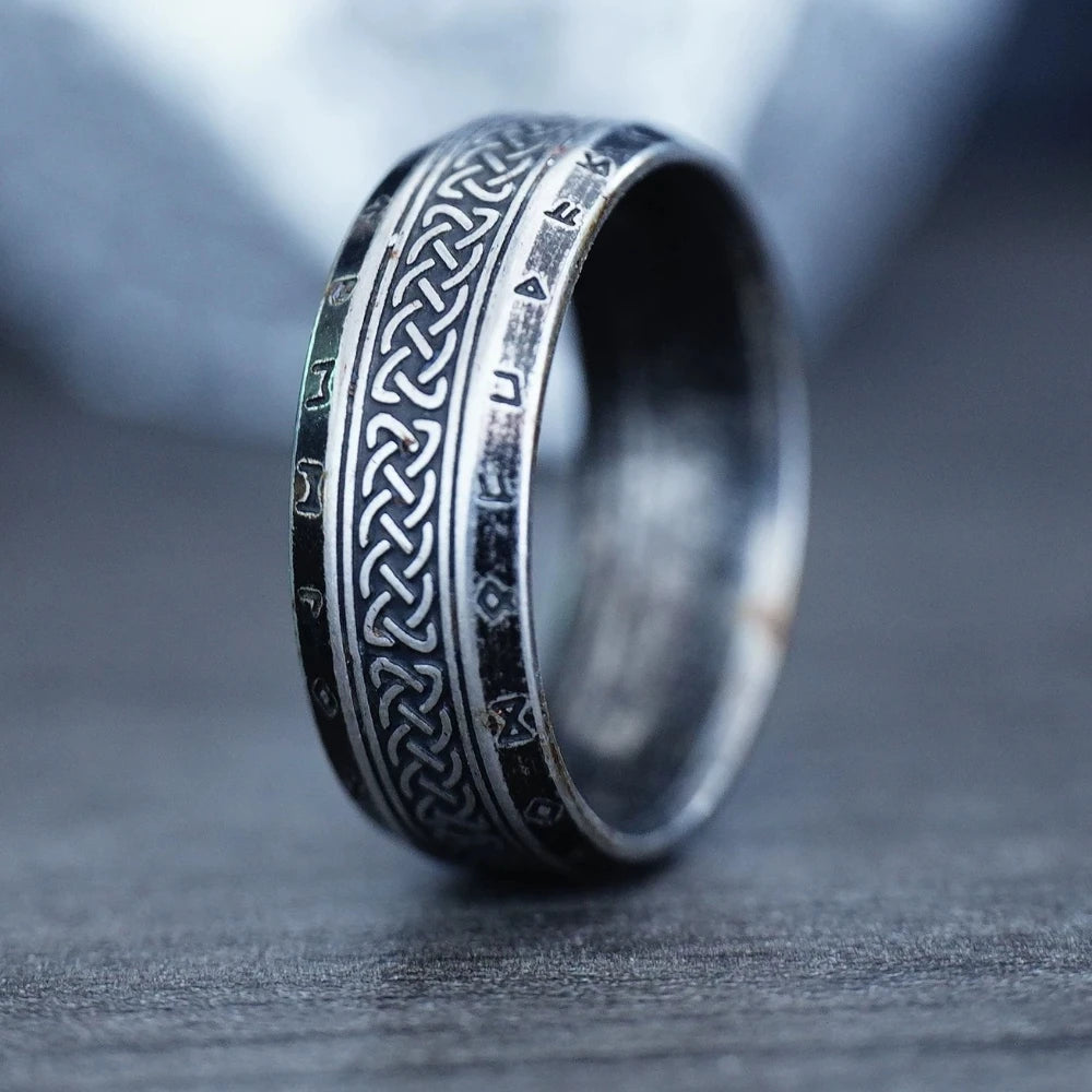 Stainless Steel Street Viking Ring | Minimalist Streetwear | Craftklart