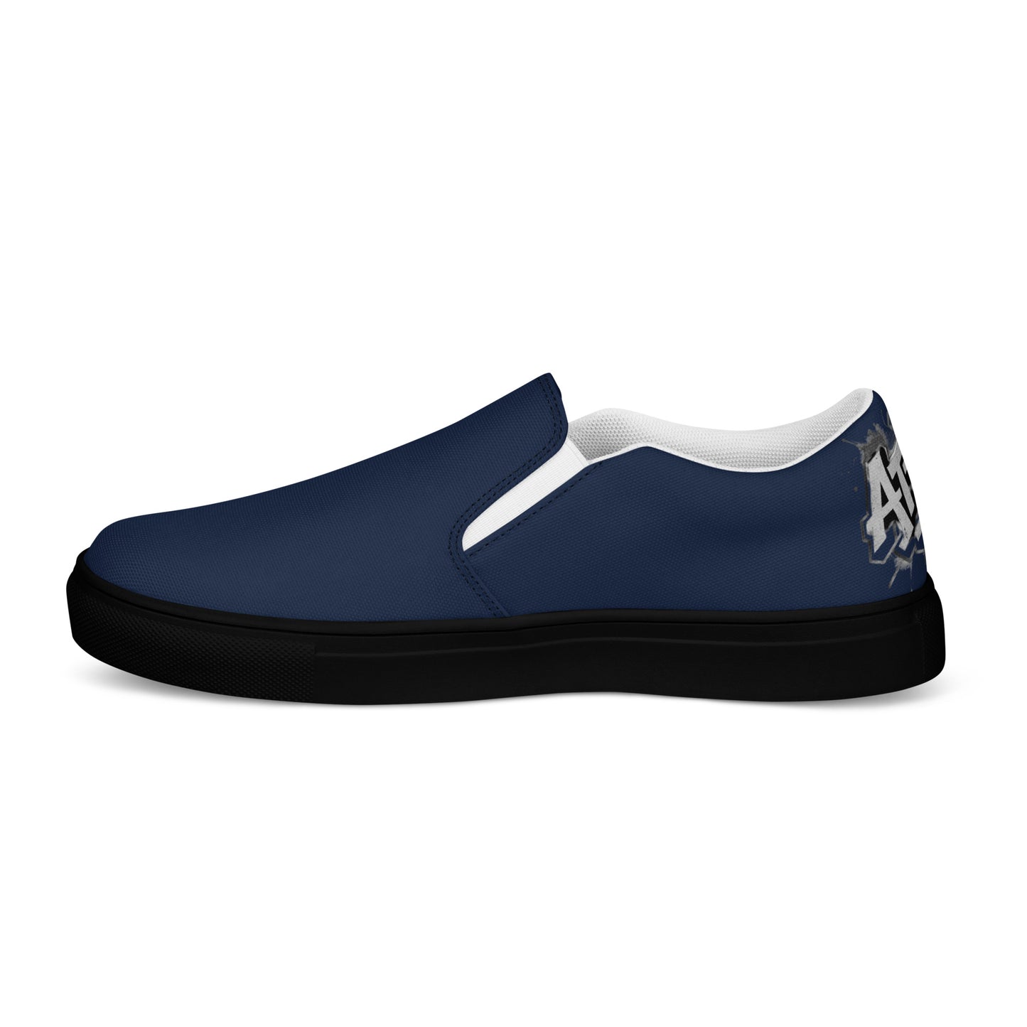 Men’S Urban Blue Slip-On Canvas Shoes | Minimalist Streetwear | Craftklart