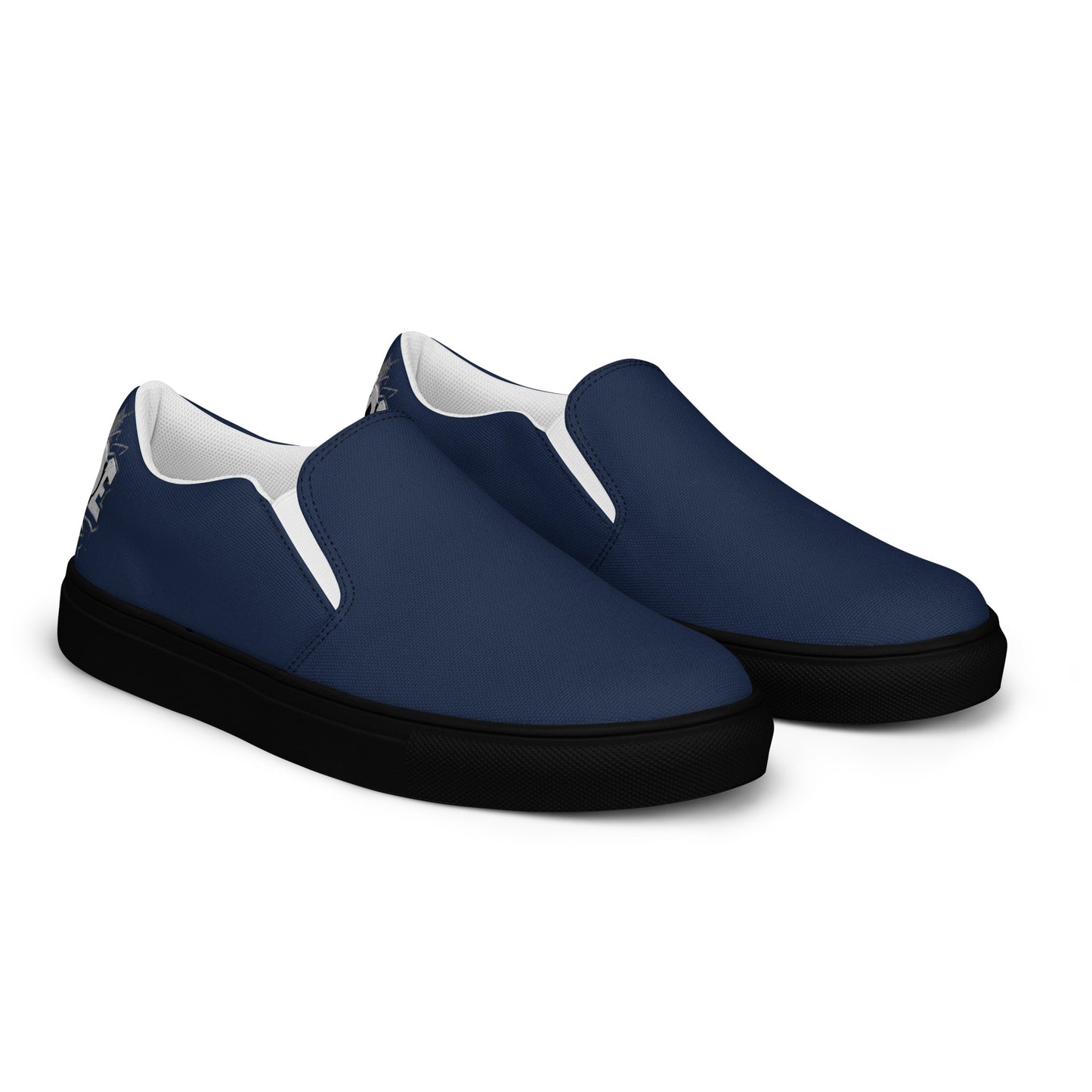 Men’S Urban Blue Slip-On Canvas Shoes | Minimalist Streetwear | Craftklart
