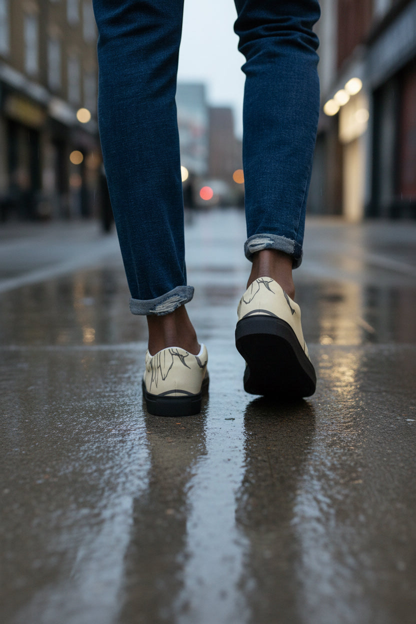 Men’s Urban Slip-on Canvas Shoes by Urban Fashion & Streetwear, stylish casual shoes with a sleek design and comfortable fit.