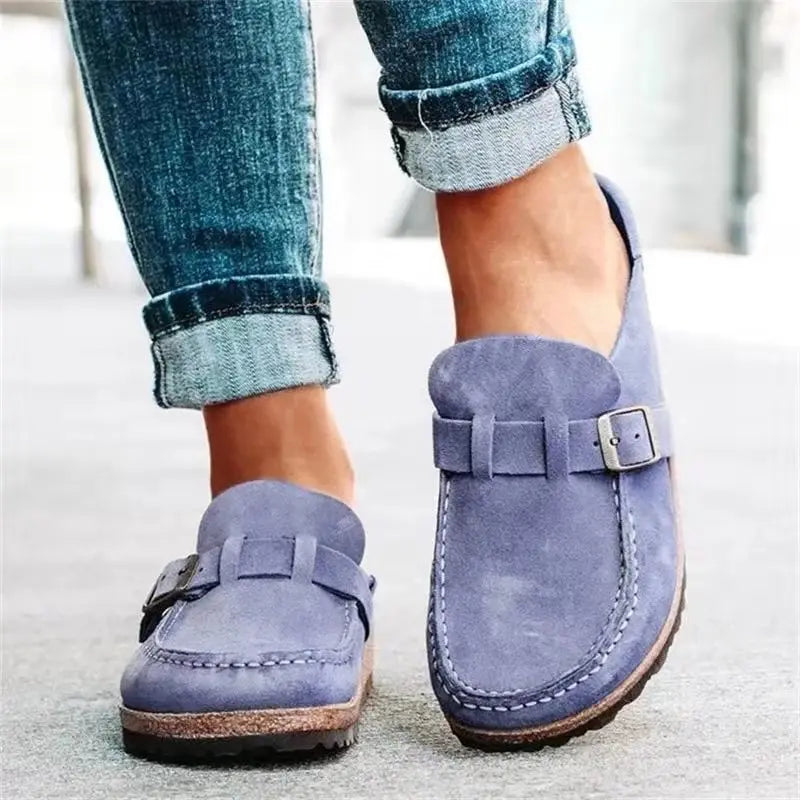 Black Gacimy cork footbed clogs for women with adjustable buckle and arch support, stylish slip-on shoes for comfort and casual wear.