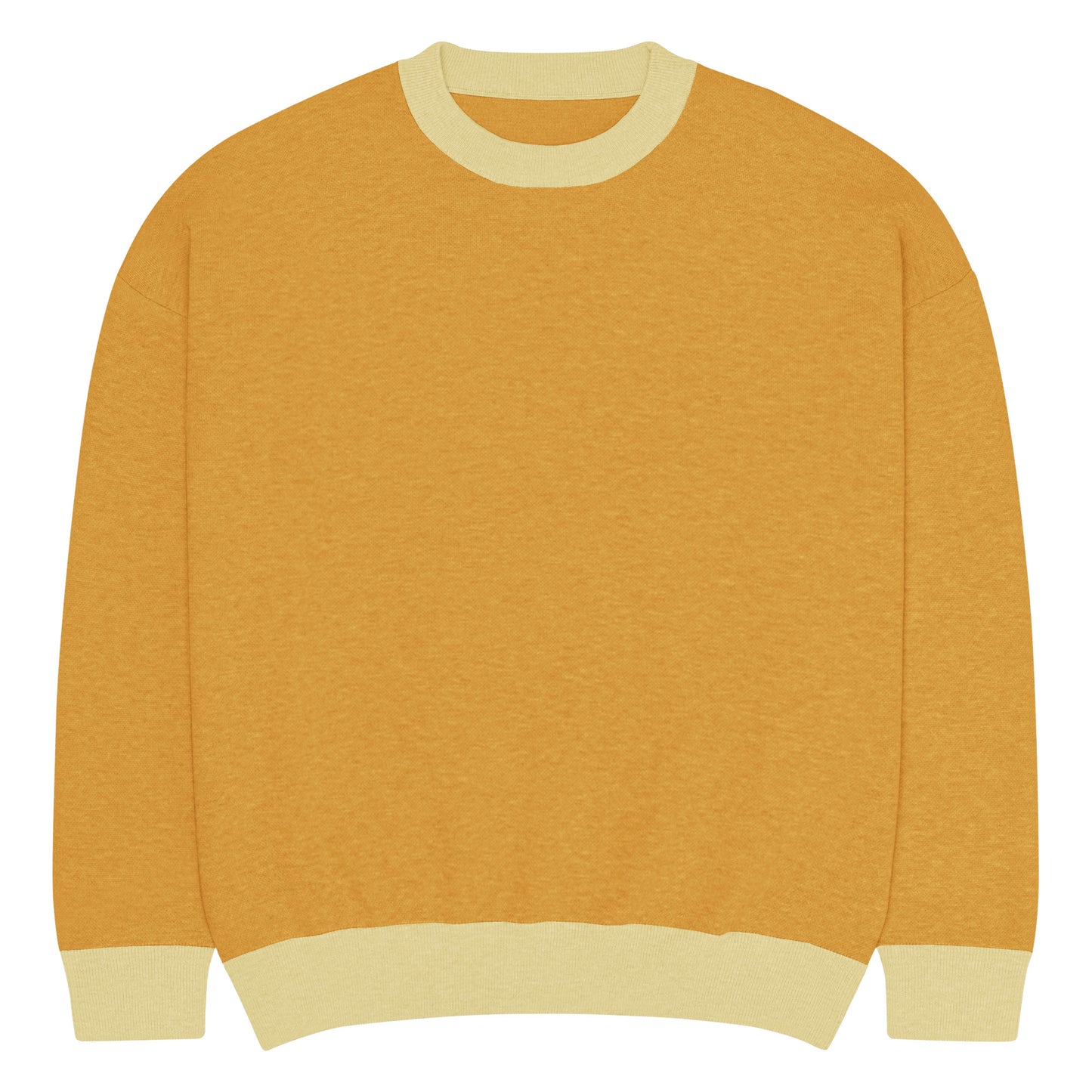 Relaxed fit knitted crew neck sweater from Urban Fashion & Streetwear by Craftklart, shown in a cozy, textured knit fabric.