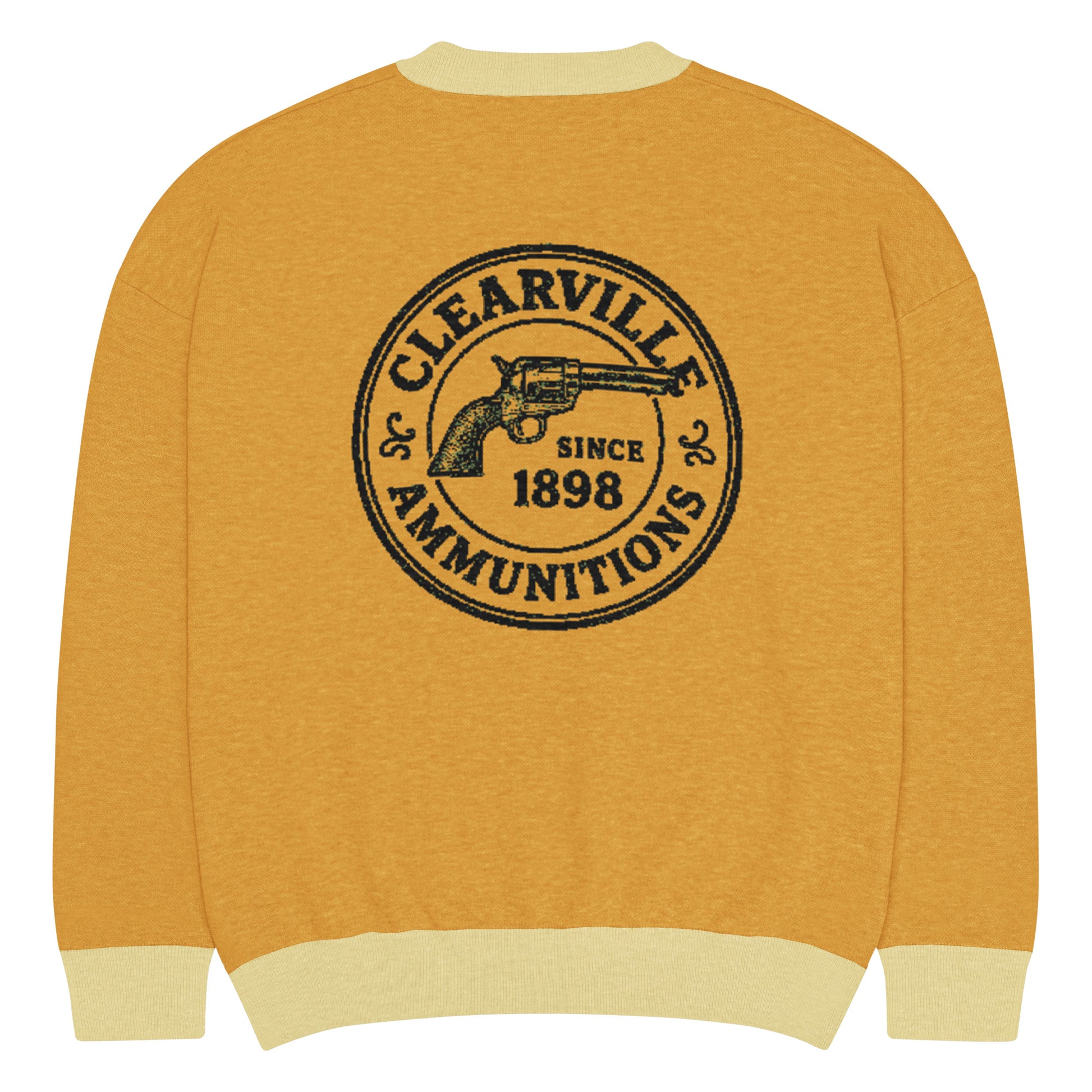 Relaxed fit knitted crew neck sweater in neutral color from Urban Fashion & Streetwear by Craftklart, casual and cozy for everyday wear.