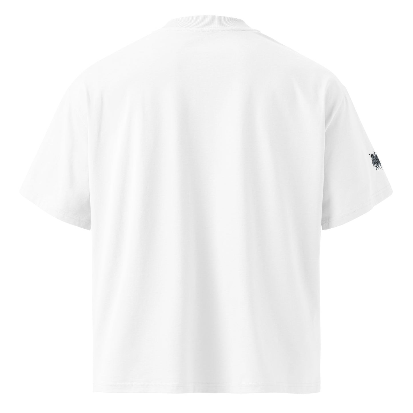 Black unisex organic oversized high neck T-shirt from Attitude by Urban Fashion & Streetwear Craftklart, featuring a relaxed fit.