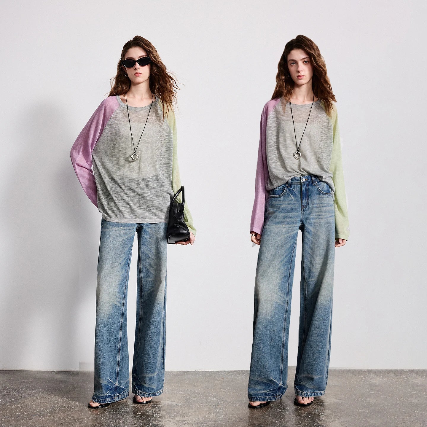 Gray crew neck asymmetric short sleeve blouse from Urban Fashion & Streetwear, crafted by Craftklart, stylish and modern top.