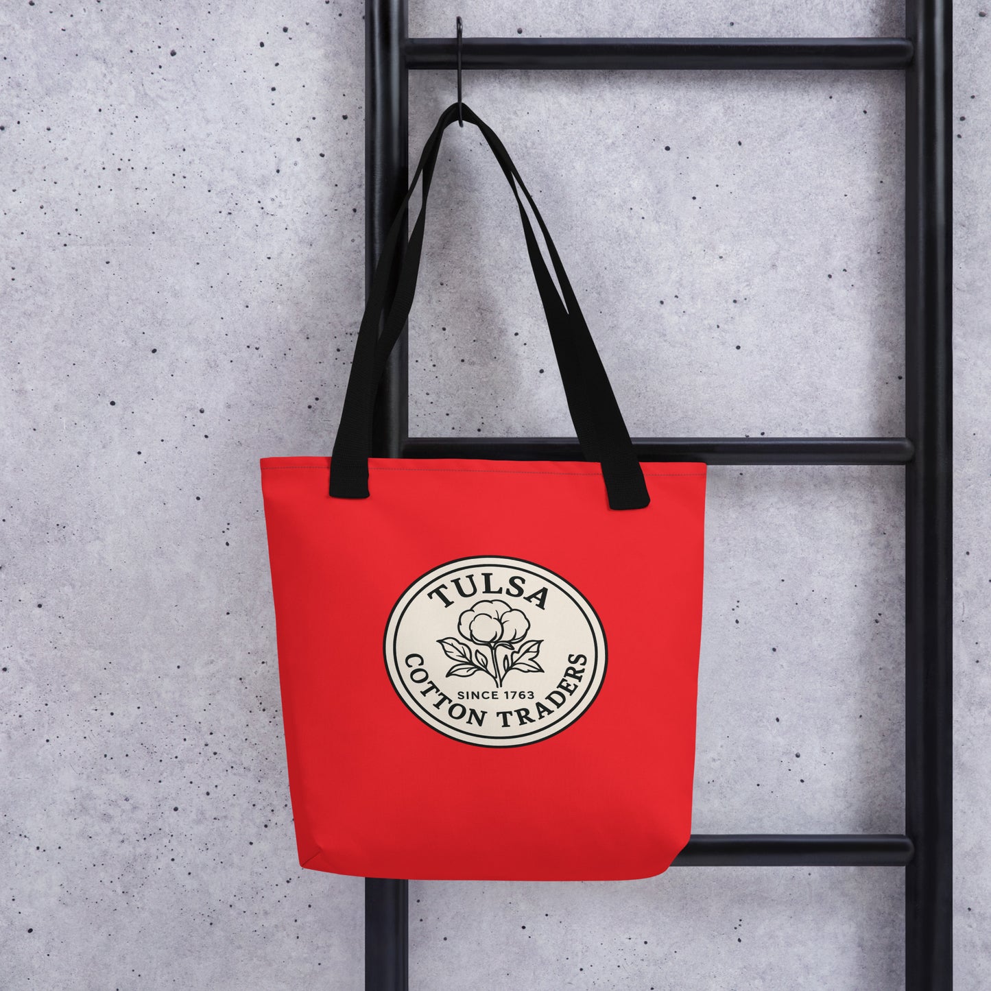 Red Urban Tote bag from Urban Fashion & Streetwear by Craftklart, showing spacious design with sturdy handles and stylish urban look.