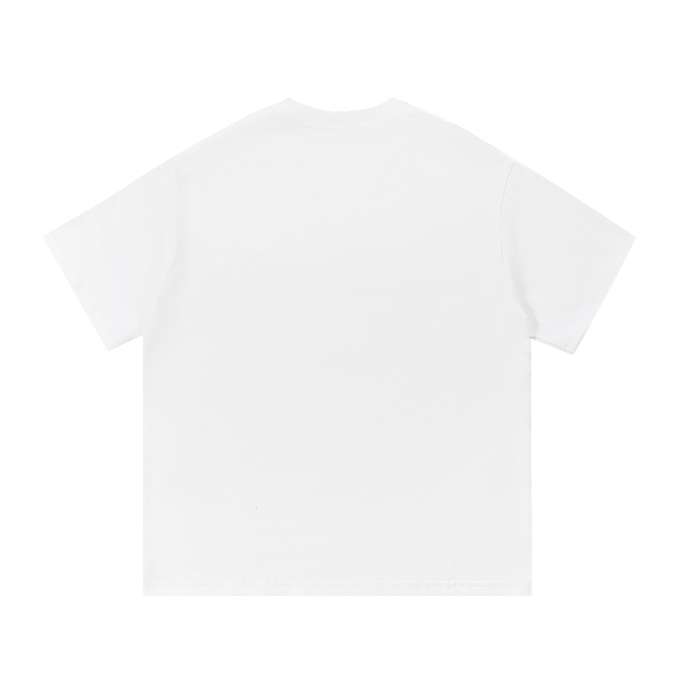 Back view of a plain white unisex cotton t-shirt from Urban Fashion & Streetwear | Craftklart with a round neck.