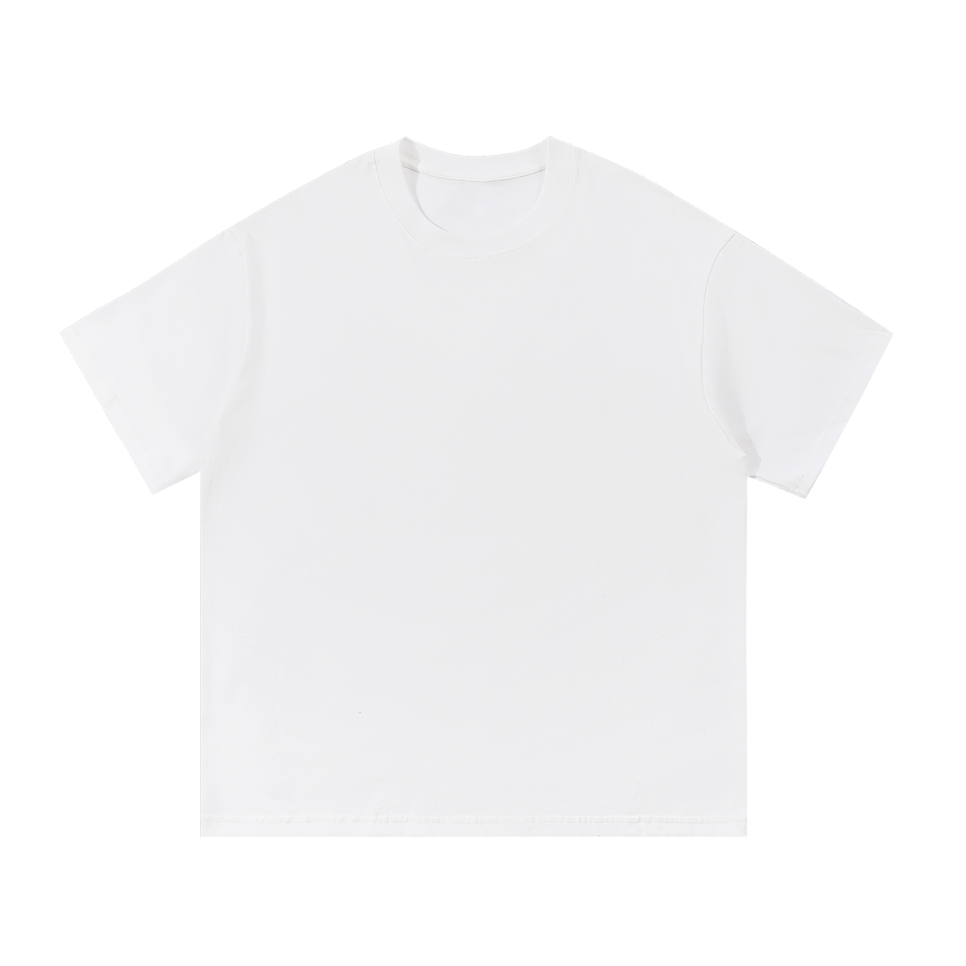Urban Fashion & Streetwear | Craftklart plain white unisex cotton t-shirt with a round neck and loose fit.