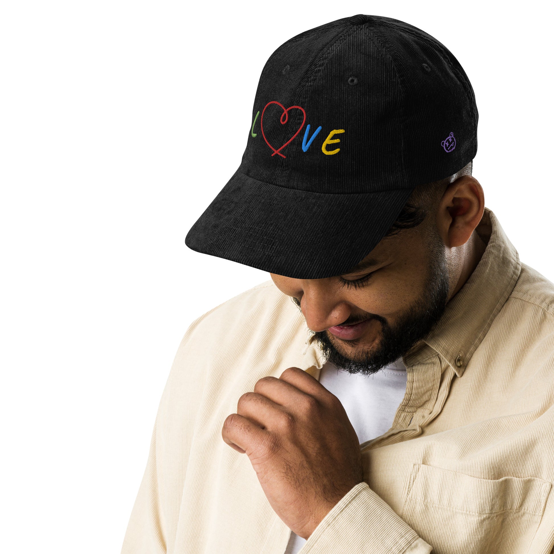 CKL LOVE Embroidered Corduroy Cap - Premium Cap from Craftklart.store - Just $17.89! Shop now at Craftklart.store