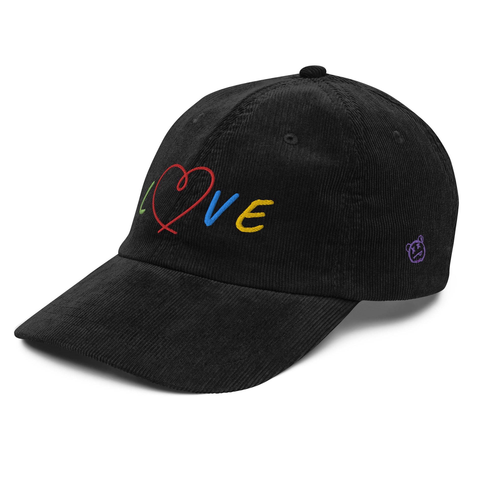 CKL LOVE Embroidered Corduroy Cap - Premium Cap from Craftklart.store - Just $17.89! Shop now at Craftklart.store