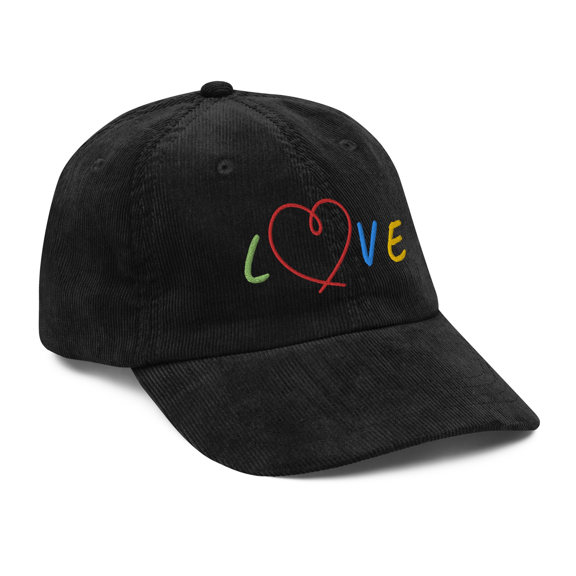 CKL LOVE Embroidered Corduroy Cap - Premium Cap from Craftklart.store - Just $17.89! Shop now at Craftklart.store