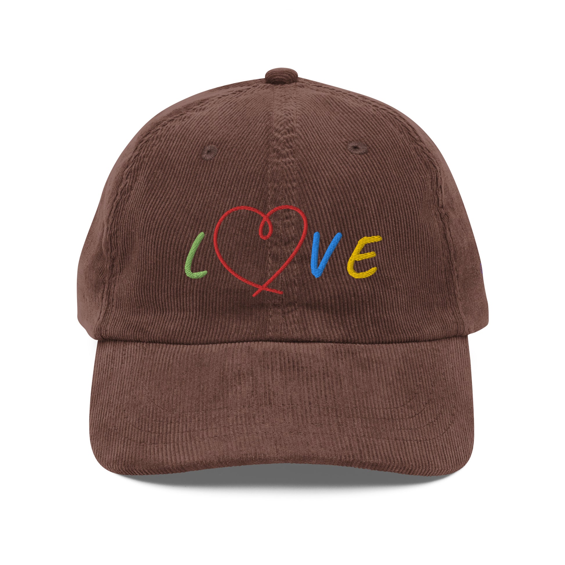 CKL LOVE Embroidered Corduroy Cap - Premium Cap from Craftklart.store - Just $17.89! Shop now at Craftklart.store