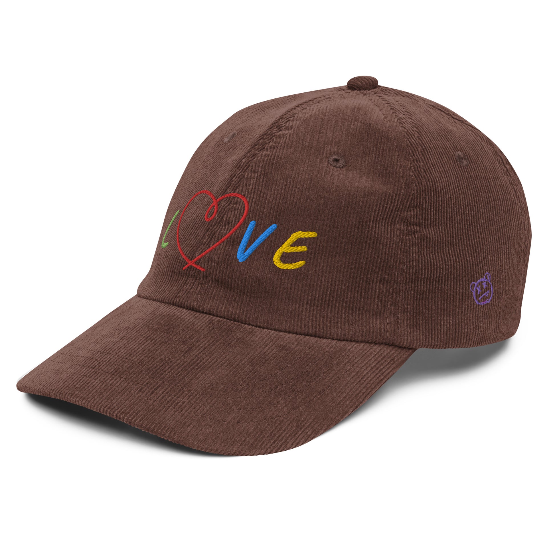 CKL LOVE Embroidered Corduroy Cap - Premium Cap from Craftklart.store - Just $17.89! Shop now at Craftklart.store