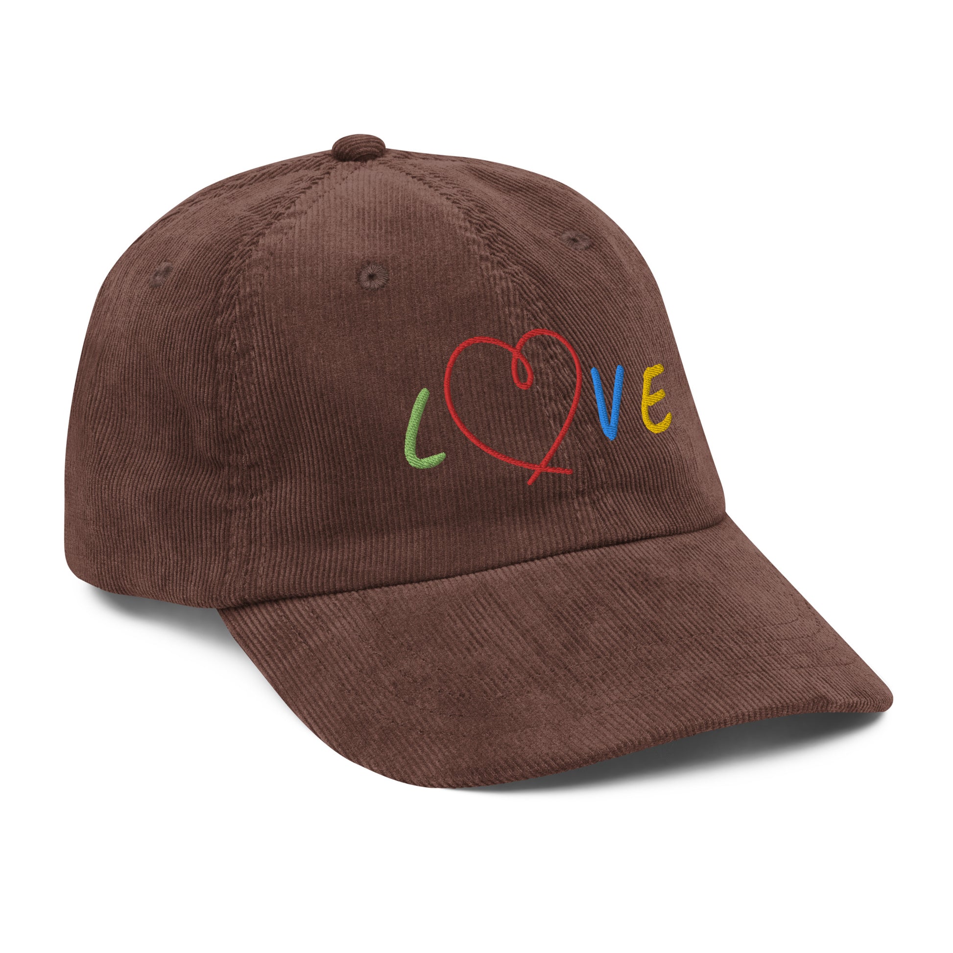 CKL LOVE Embroidered Corduroy Cap - Premium Cap from Craftklart.store - Just $17.89! Shop now at Craftklart.store
