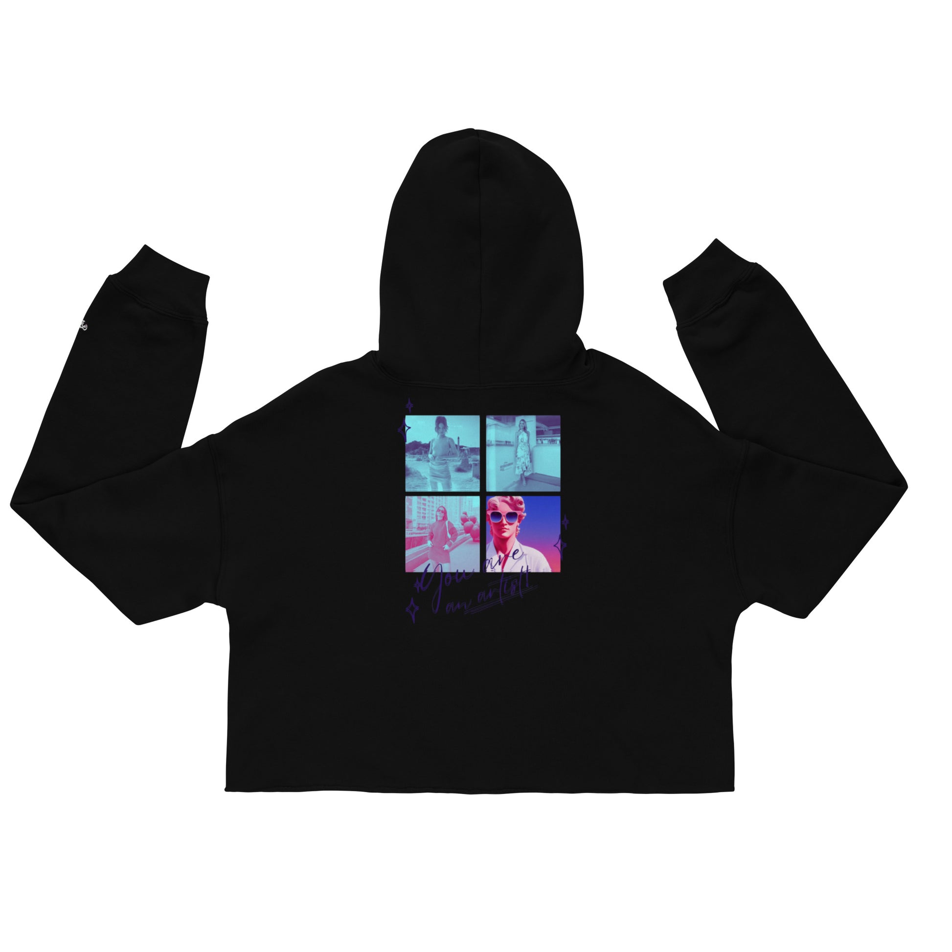 Craftklart Crop Hoodie - Premium Hoodie from Craftklart.store - Just $47! Shop now at Craftklart.store