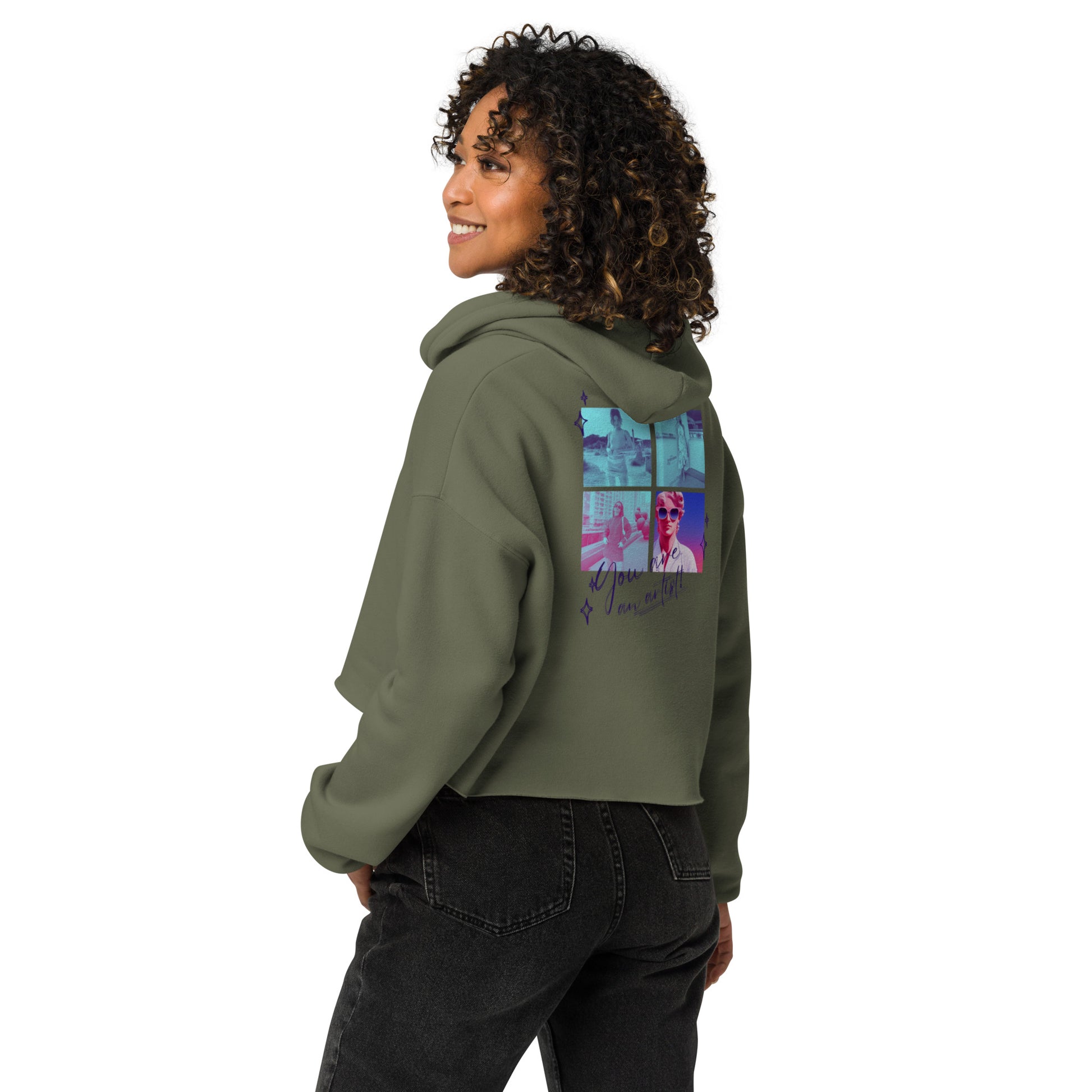 Craftklart Crop Hoodie - Premium Hoodie from Craftklart.store - Just $47! Shop now at Craftklart.store