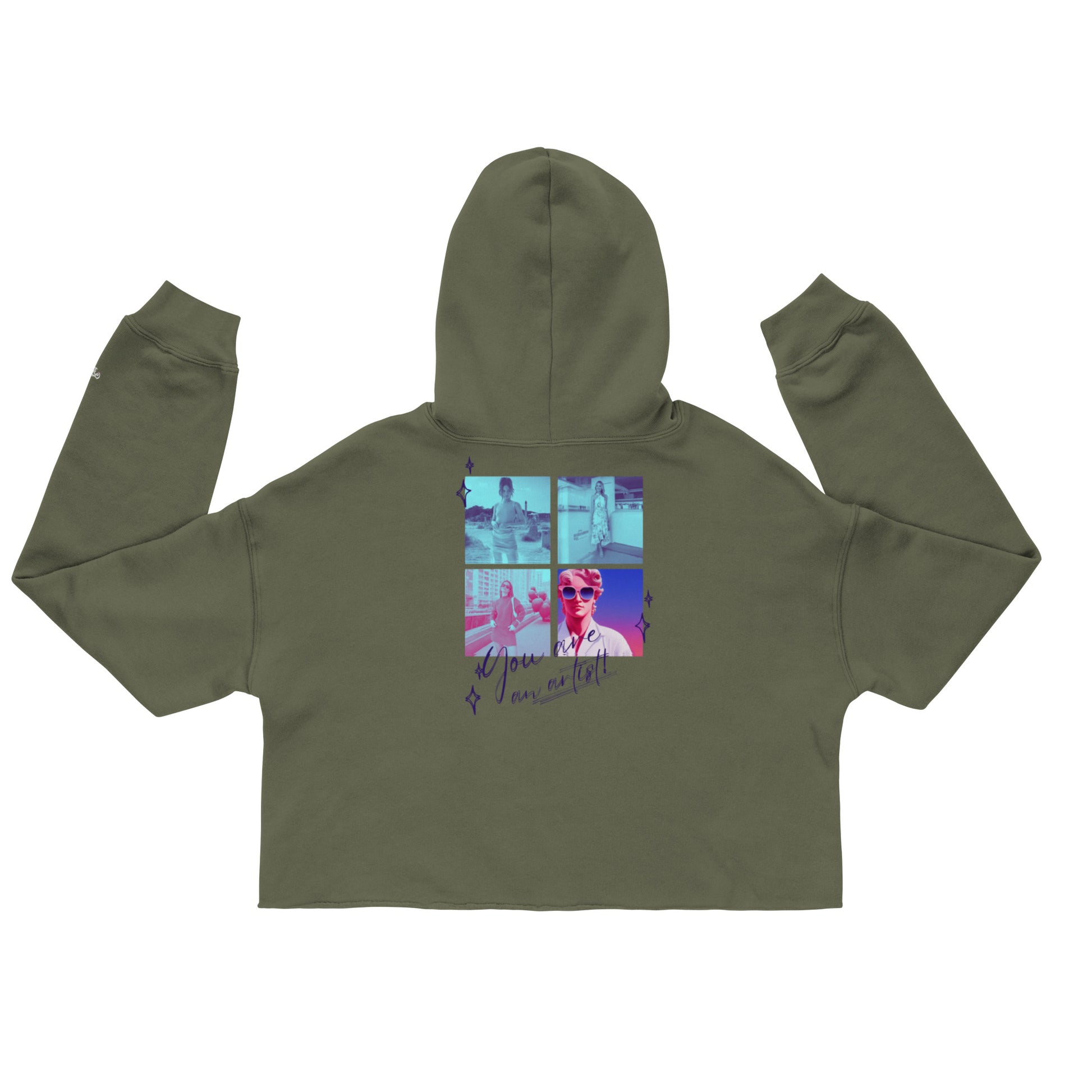 Craftklart Crop Hoodie - Premium Hoodie from Craftklart.store - Just $47! Shop now at Craftklart.store