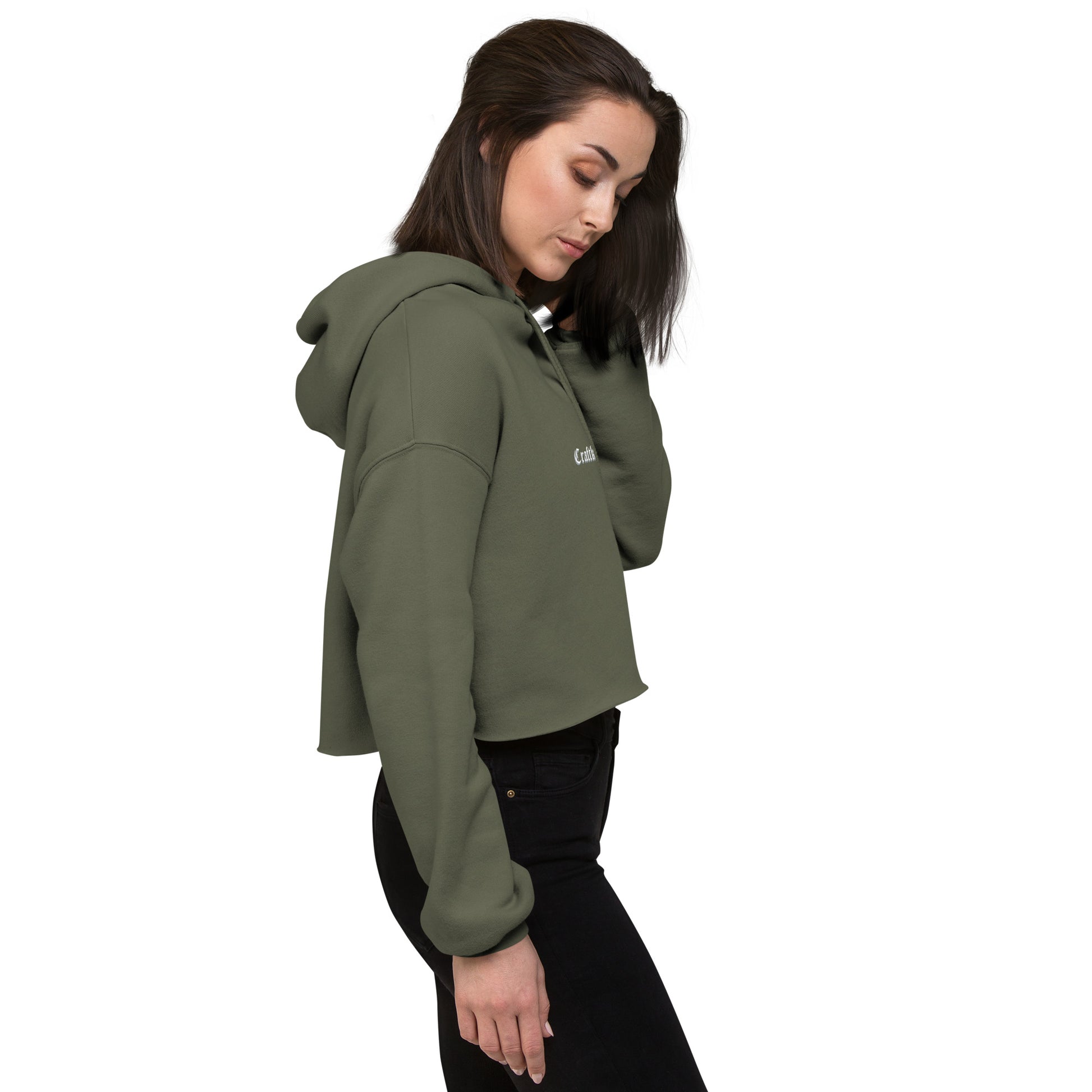 Craftklart Crop Hoodie - Premium Hoodie from Craftklart.store - Just $47! Shop now at Craftklart.store