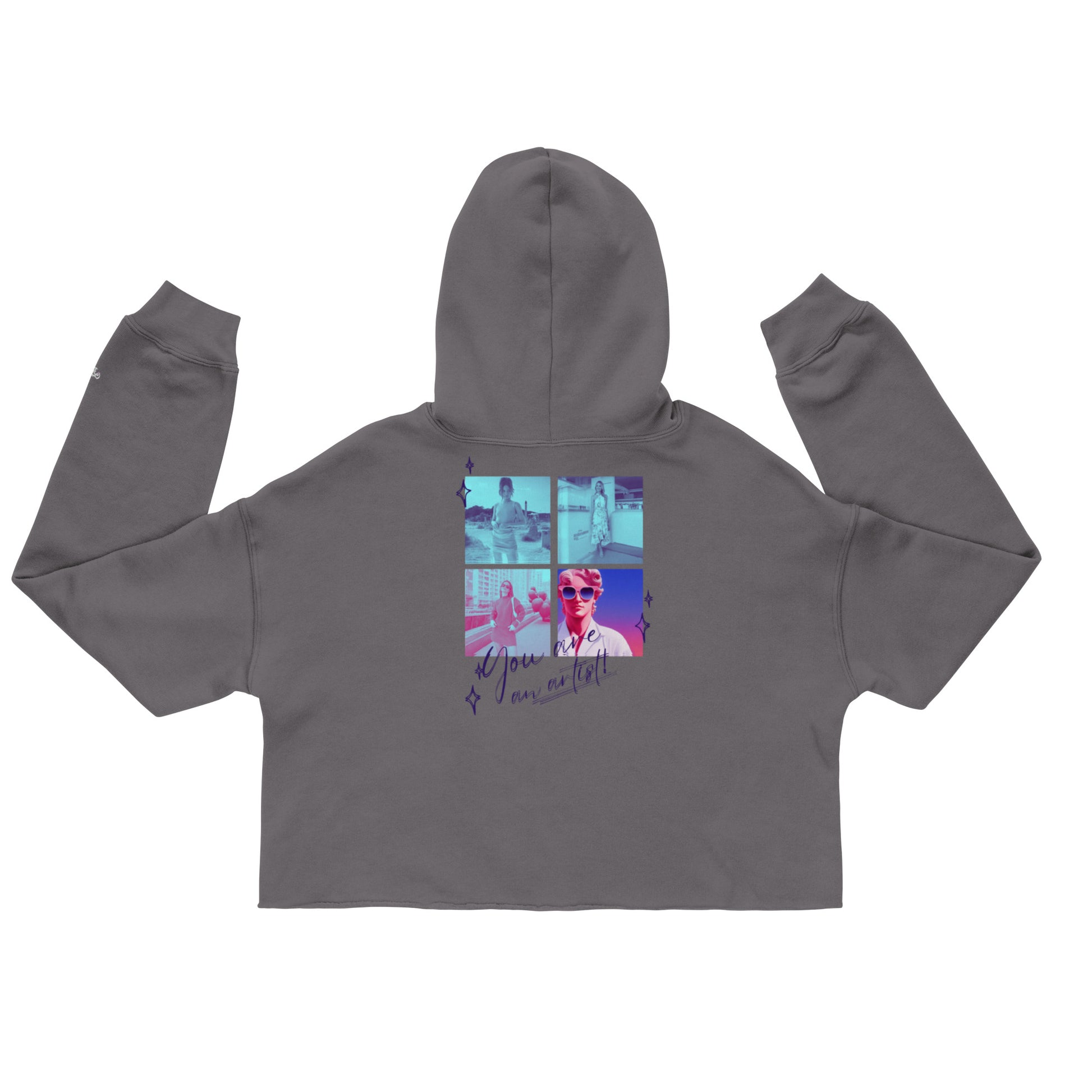 Craftklart Crop Hoodie - Premium Hoodie from Craftklart.store - Just $47! Shop now at Craftklart.store