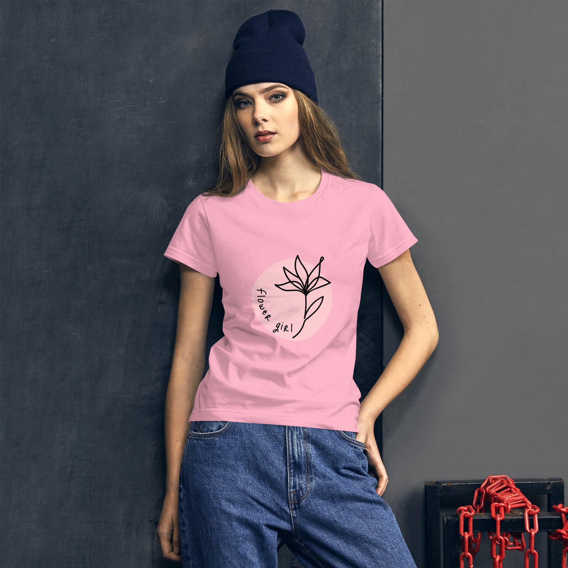 Women's Flower Short Sleeve T-shirt - Premium T-Shirt from Craftklart.store - Just $18! Shop now at Craftklart.store