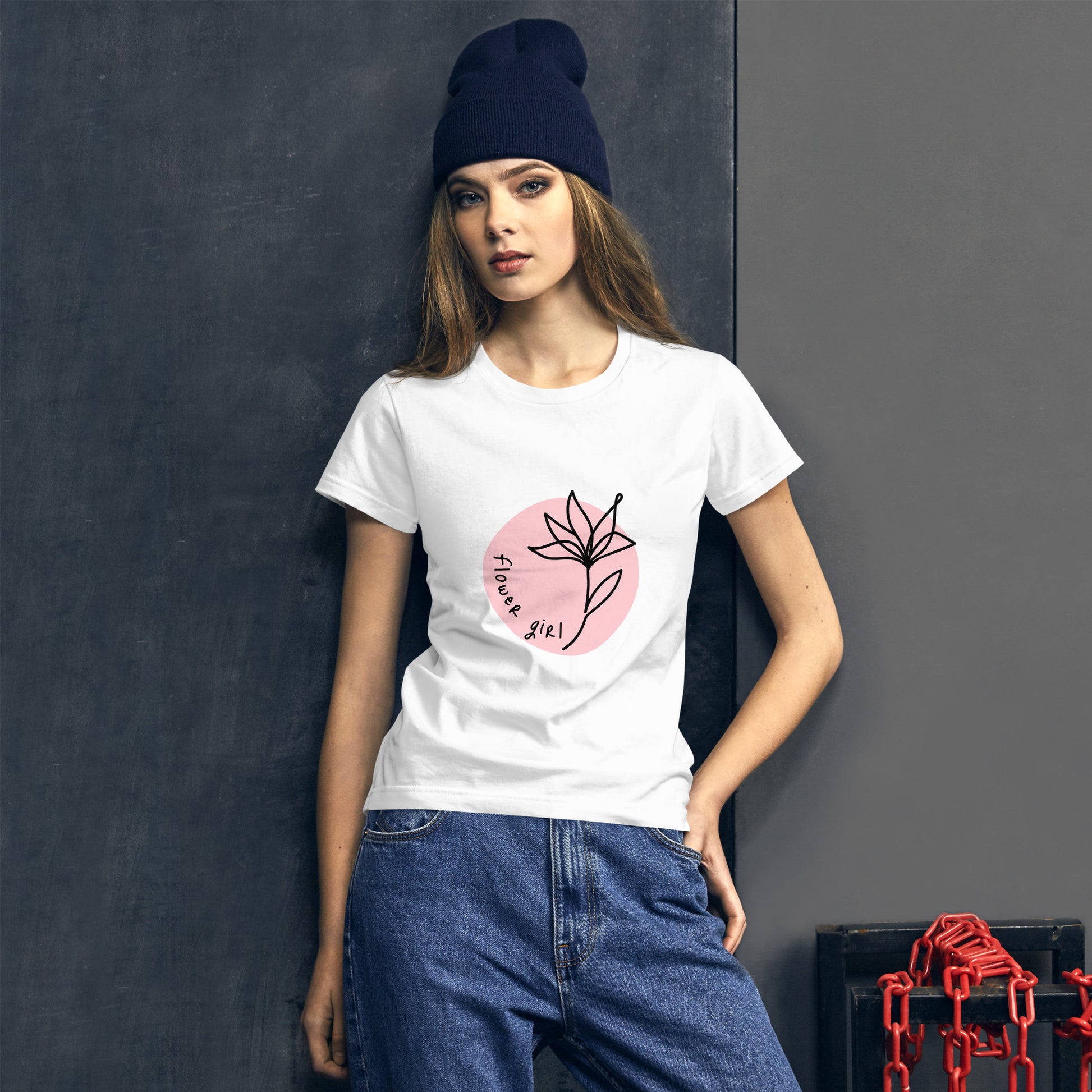 Women's Flower Short Sleeve T-shirt - Premium T-Shirt from Craftklart.store - Just $18! Shop now at Craftklart.store