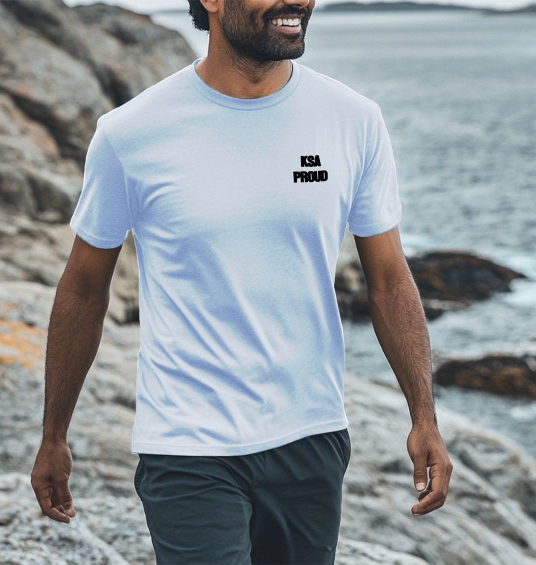 T shirt - Men KSA Proud - Premium T-shirt from Craftklart.store - Just $27! Shop now at Craftklart.store