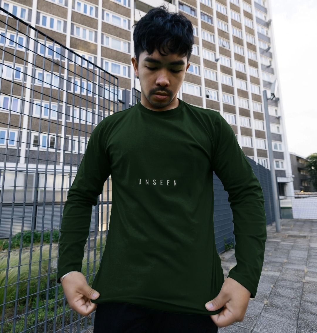 Printed CKL Unseen Longsleeve T-shirt, minimal streetwear long sleeve with subtle graphic design, casual and stylish.