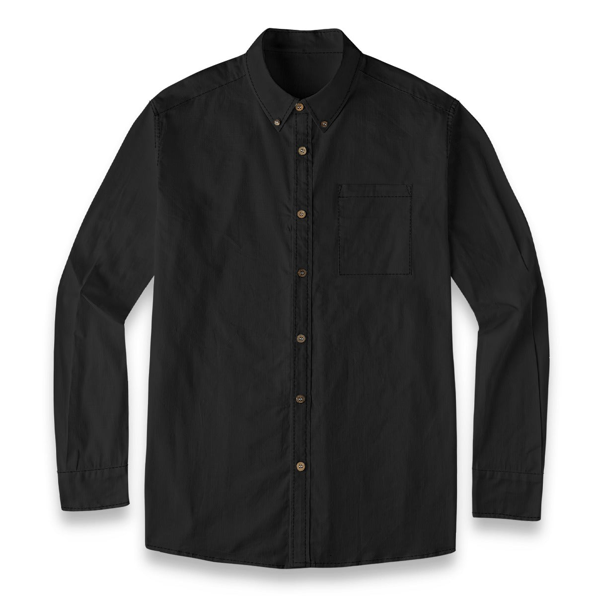 Urban Men's Casual Lapel Long Sleeve Cotton Shirt | Minimalist Streetwear | Craftklart