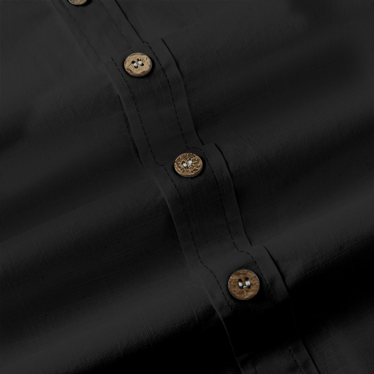 White Urban Zombie men's casual long sleeve shirt with lapel, made of 125 GSM cotton, by Yoycol.