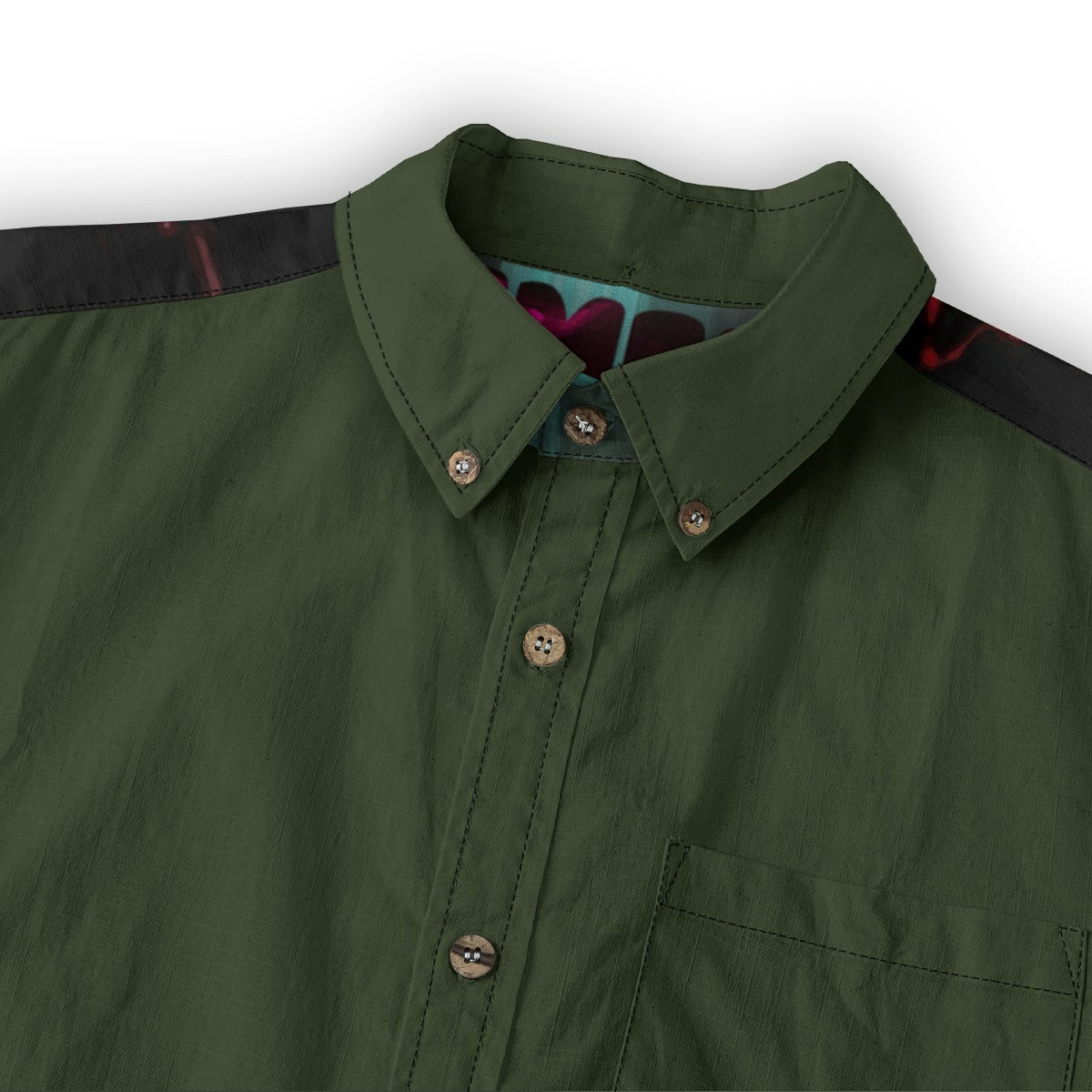 White Urban Zombie men's casual long sleeve shirt with lapel, featuring a relaxed fit and stylish design by Yoycol.
