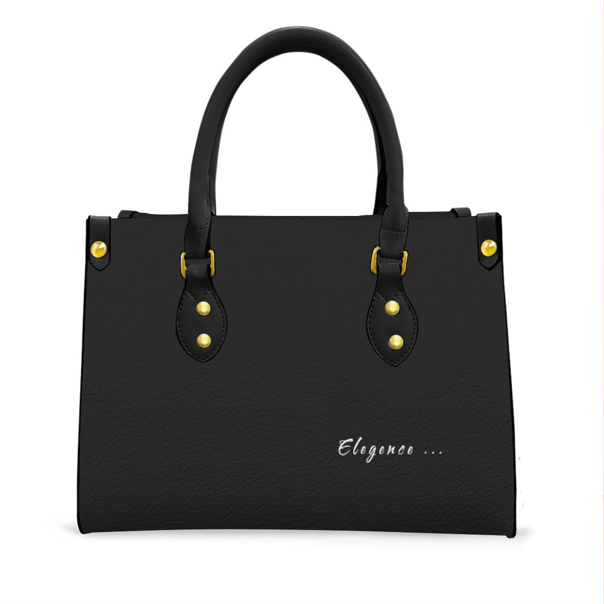 White women's tote bag with black handle by Yoycol, showcasing its spacious design and sturdy straps.