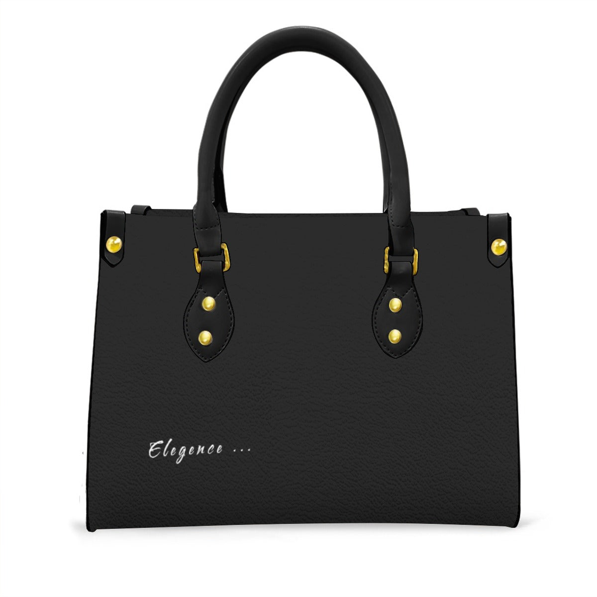 Women's tote bag with black handle, Yoycol tote bags, white fabric, spacious design for casual or everyday use