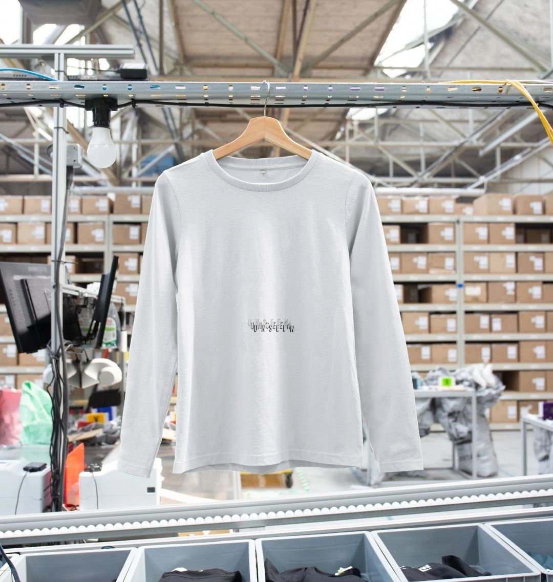 Unseen Ladies long sleeve printed T-shirt by CKL, featuring a stylish graphic design on soft fabric.