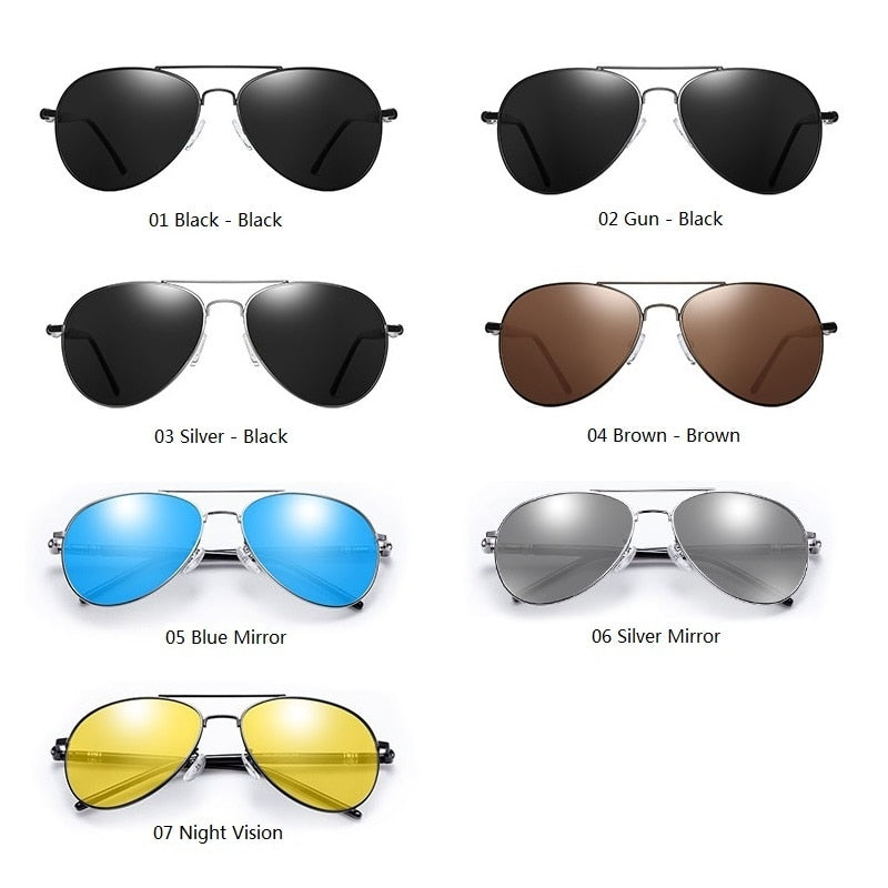 Men's Polarized Sunglasses, Pilot Shades (UV400) - Premium Sunglasses from Craftklart - Just $18! Shop now at Craftklart.store