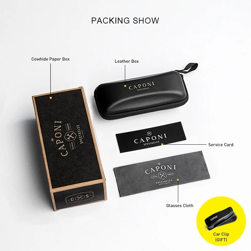 CAPONI New Sunglasses For Men - Premium Sunglasses from Craftklart Dropship - Just $155! Shop now at Craftklart.store