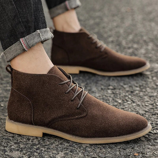 Fashion Ankle Boots For Men Winter Boot British Style Classic Suede Boots Casual Shoe Work Footwear Botas Zapatos Hombre - Premium Boots from Craftklart Dropship - Just $27! Shop now at Craftklart.store