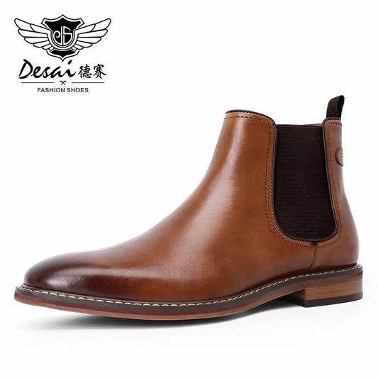 Handmade Men's Leather Chelsea Boots - Premium Boots from Craftklart Dropship - Just $79! Shop now at Craftklart.store