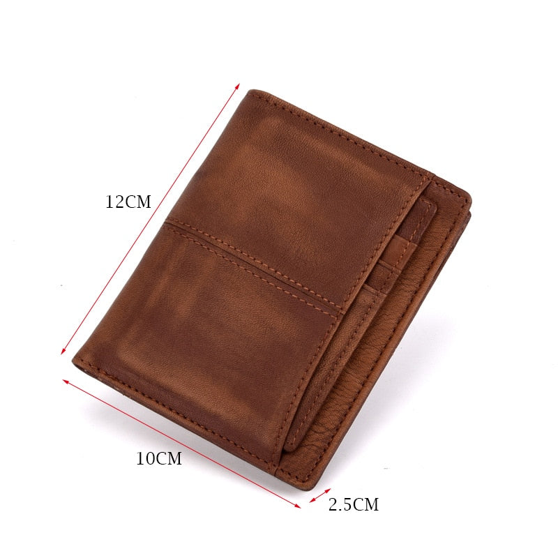 Men's Wallet Genuine Distressed Leather - Premium Wallet from Craftklart - Just $20.50! Shop now at Craftklart