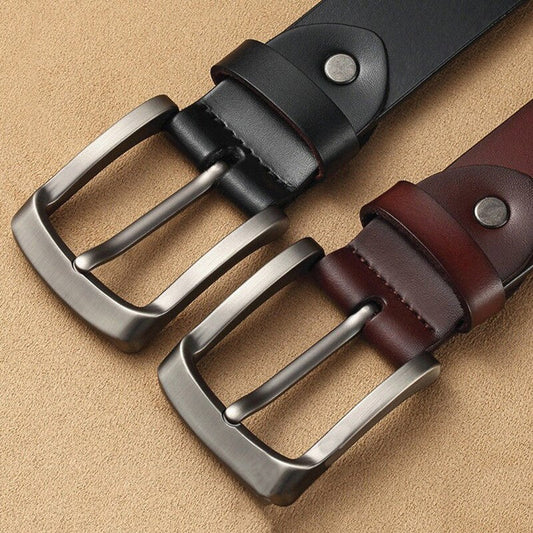Men's Genuine Leather Belt - Premium Belt from Craftklart - Just $19! Shop now at Craftklart.store