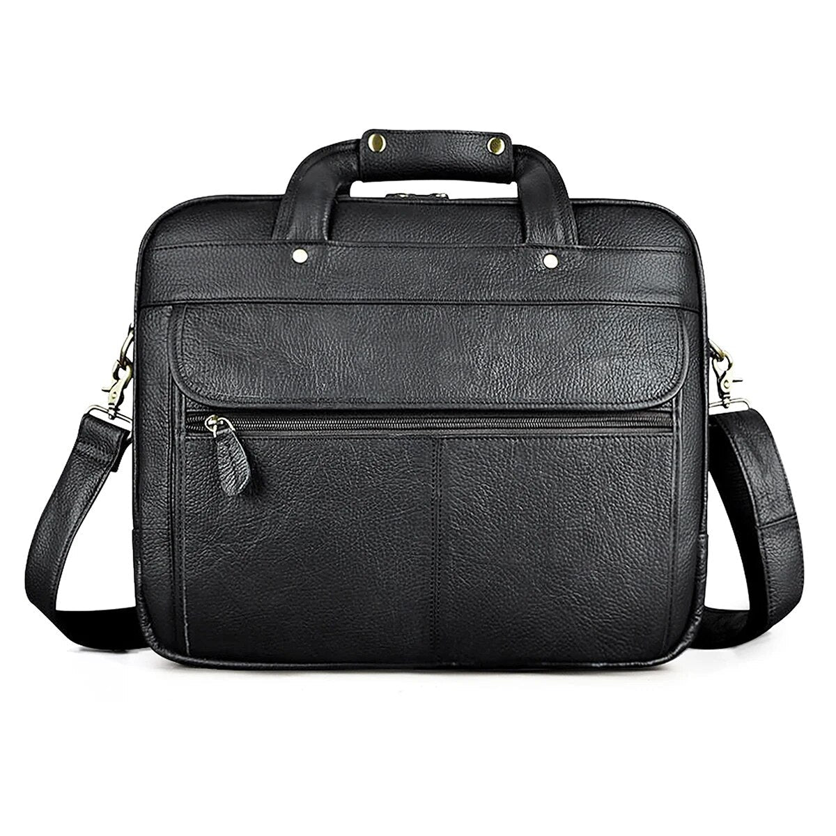 Men's Oil Waxed Leather Antique Design Business Laptop Briefcase - Premium Laptop Bag from Craftklart Dropship - Just $63.08! Shop now at Craftklart.store