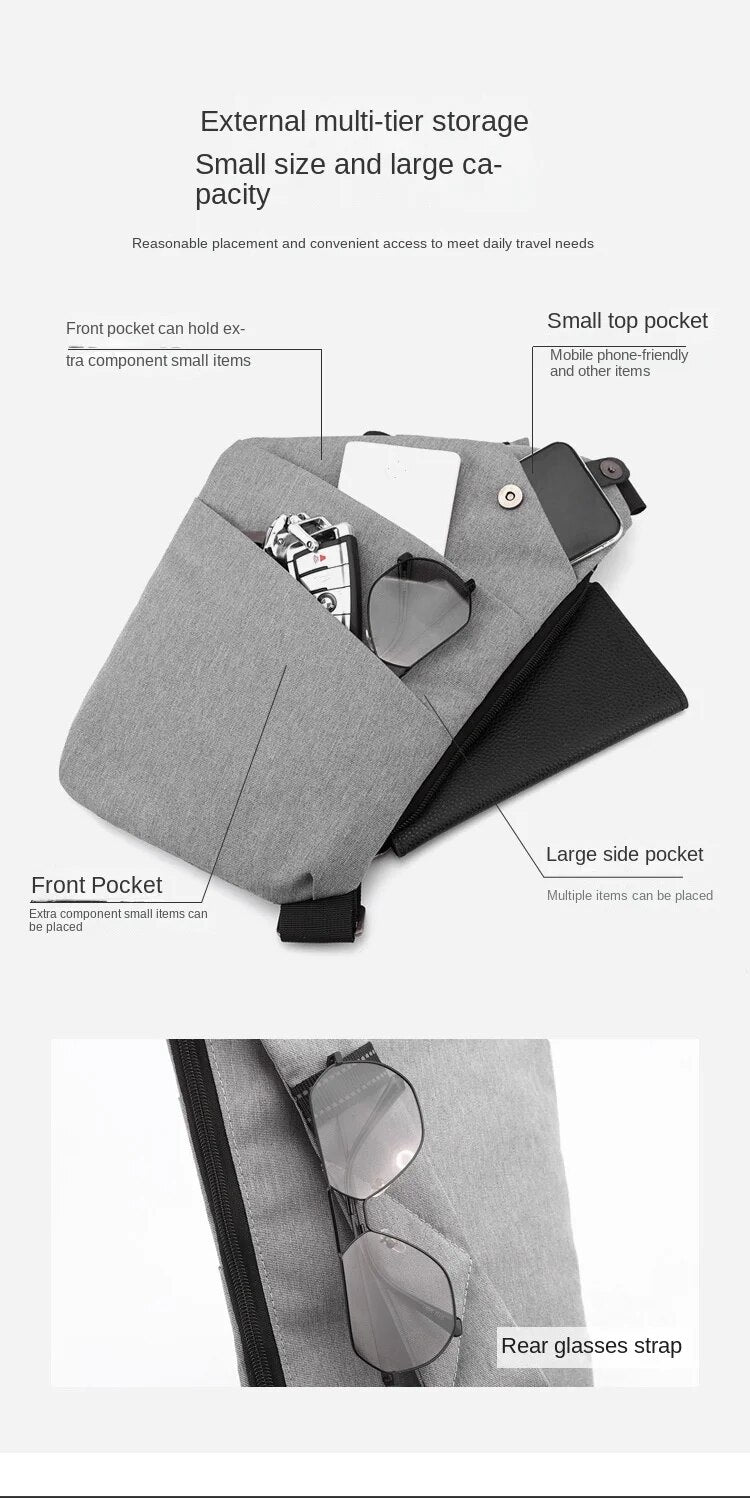 Men's Ultra Thin Anti-Theft Small Chest Bag Mini Cross Body - Premium Bags from Craftklart Dropship - Just $9.75! Shop now at Craftklart.store